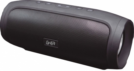Ghia Bocina Portátil BX400, Bluetooth, Inalámbrico, 8W RMS, USB, Negro 