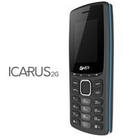 Celular Icarus 2G 1.77'', SIM Doble, Bluetooth, Gris/Azul 
