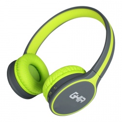 Ghia Audífonos GAC-041, Bluetooth, Inalámbrico, Verde/Gris 