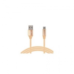 Ghia Cable USB A Macho - Micro USB B Macho, 1 Metro, Dorado 
