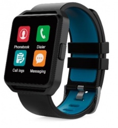 Ghia Smartwatch GAC-109, Touch, Bluetooth 4.0, Android 7.1/iOS 9.3, Negro - Resistente al Agua 