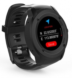 Ghia Smartwatch GAC-142, Touch, Bluetooth 4.0, Android 7.1/iOS 9.3, Negro - Resistente al Agua 