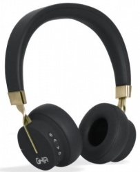 Ghia Audífonos con Micrófono N3, Bluetooth, Inalámbrico, Negro 