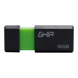 Memoria USB Ghia GAC-177, 16GB, USB 2.0, Negro/Verde 