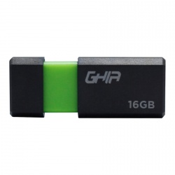 Memoria USB Ghia GAC-177, 16GB, USB-A 2.0, Negro/Verde 