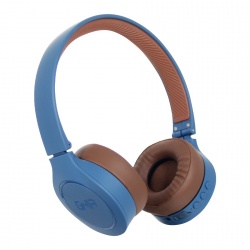 Ghia Audífonos N2 Hifi Sound, Bluetooth, Inalámbrico, Azul 