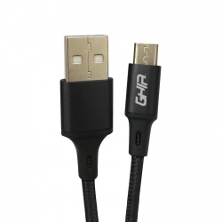 Ghia Cable USB Macho - Micro-USB B Macho, 1 Metro, Negro 