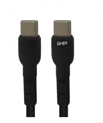 Ghia Cable USB C Macho - USB C Macho, 1 Metro, Negro 
