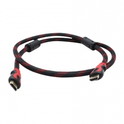 Ghia Cable HDMI 1.4 Macho - HDMI 1.4 Macho, 4K, 24Hz, 1 Metro, Negro/Rojo 