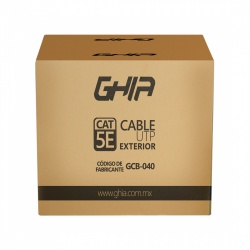 Ghia Bobina de Cable Ethernet Cat5e, UTP, 305 Metros 