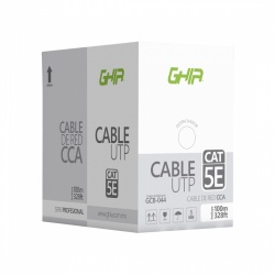 Ghia Bobina de Cable Ethernet Cat5e, UTP, 100 Metros 