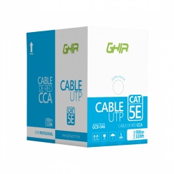 Ghia Bobina de Cable Ethernet Cat5e, UTP, 100 Metros  