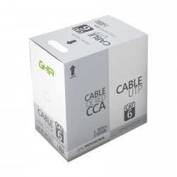 Ghia Bobina de Cable Ethernet Cat6, UTP, 305 Metros  