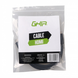 Ghia Cable HDMI Macho - HDMI Macho, 4K, 60Hz, 1.8 Metros, Negro 