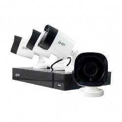 Ghia Kit de Vigilancia GDV-014 de 4 Cámaras y 8 Canales, con Grabadora DVR 