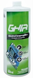 Ghia Alcohol Isopropílico para Limpieza de PC´s y Electrónica, 1 Litro 