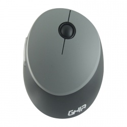 Mouse Ghia GM500G, RF Inalámbrico, 1600DPI, Gris/Negro 