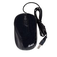 Mouse Ghia GMA50N, Alámbrico, USB, 1200 DPI, Negro 