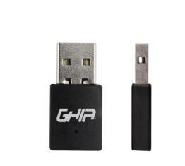 Ghia Adaptador de Red USB GNW-U3, Inalámbrico, 2.4GHz, 300Mbps 