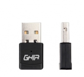 Ghia Adaptador de Red USB GNW-U5, Inalámbrico, 2.4GHz, 600Mbps 