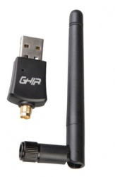 Ghia Adaptador de Red USB GNW-U6, Inalámbrico, 2.4 - 5GHz, 600Mbps 
