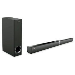 Ghia Barra de Sonido con Subwoofer SPK-1663, Bluetooth, Alámbrico/Inalámbrico, 2.1 Canales, 120W RMS, USB, Negro 