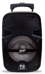 Ghia Bafle GSP-08, Bluetooth, Inalámbrico, 3200W PMPO, USB, Negro 