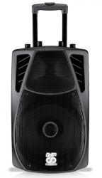 Ghia Bafle GSP-12, Bluetooth, Inalámbrico, 9700W PMPO, USB, Negro 