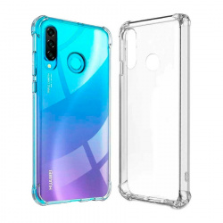 Ghia Funda con Mica AC-8960 para Huawei P30 Lite, Transparente 