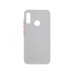 Ghia Funda de Silicón AC-9051 para Motorola E6 Plus, Blanco/Semitransparente 