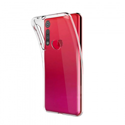 Ghia Funda de Silicón AC-9115 para Motorola G8 Play, Transparente 