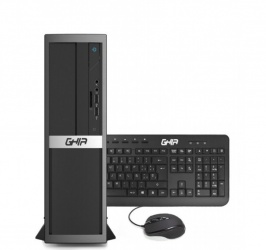 Computadora Kit Ghia Compagno Slim PCGHIA-2244, Intel Celeron N3150 1.60GHz, 4GB, 500GB, Negro + Teclado/Mouse 
