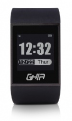 Ghia Smart Watch GAC-037 1.28'' Touch, Bluetooth, Android/iOS, Negro 