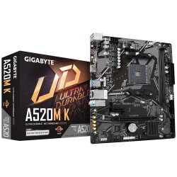 Tarjeta Madre Gigabyte Micro ATX A520M K (rev. 1.0), S-AM4, AMD A520, HDMI, 64GB DDR4 para AMD 