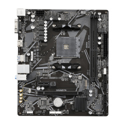 Tarjeta Madre Gigabyte Micro-ATX A520M K V2, S-AM4, AMD A520, HDMI, 64GB DDR4 para AMD ― Cuenta con un rayón en una esquina, pero es funcional; solo incluye back panel y 2 cables SATA. 
