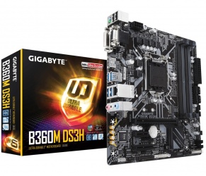 Tarjeta Madre Gigabyte microATX B360M DS3H, S-1151, Intel B360 Express, HDMI, 64GB DDR4 para Intel ― Compatibles solo con 8va y/o  9va Generación (Revisar modelos aplicables) 