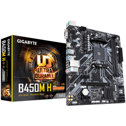 Kit Tarjeta Madre Gigabyte Micro ATX B450M H, S-AM4, AMD B450, HDMI, 32GB DDR4 para AMD + Procesador AMD Ryzen 7Pro 4750G 3.60GHz ― Requiere Actualización de BIOS para Ryzen Serie 5000 