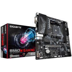 Tarjeta Madre Gigabyte Micro ATX B550M Gaming, S-AM4, AMD B550, HDMI, 64GB DDR4 para AMD ― Caja abierta, producto funcional. 