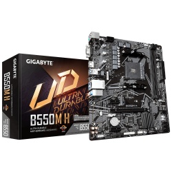 Tarjeta Madre Gigabyte micro ATX B550M H, S-AM4, AMD B550, HDMI, 64GB DDR4 para AMD — Requiere Actualización de Bios para la Serie Ryzen 5000 