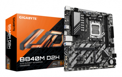 Tarjeta Madre Gigabyte B840M D2H, Micro-ATX, Socket AM5, AMD B840, 128GB DDR5, HDMI para AMD 
