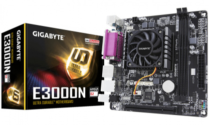 Tarjeta Madre Gigabyte mini ITX E3000N, S-FT3, AMD E2-3000 Integrada, HDMI, 32GB DDR3 para AMD 