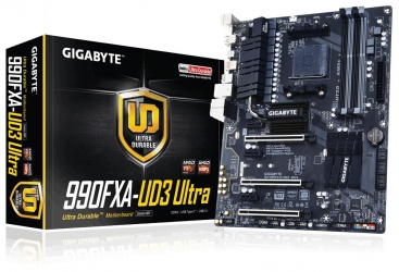 Tarjeta Madre Gigabyte ATX GA-990FXA-UD3 Ultra, S-AM3+, AMD 990FX, 64GB DDR3, para AMD 