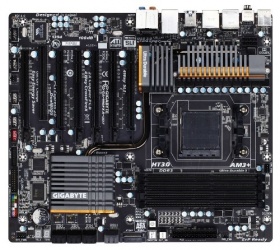 Tarjeta Madre Gigabyte ATX GA-990FXA-UD7, S-AM3, AMD 990FX, 32GB DDR3 para AMD 