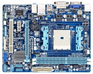 Tarjeta Madre Gigabyte micro ATX GA-A75M-DS2 (rev. 2.0), S-FM1, AMD A75, 32GB DDR3, para AMD 