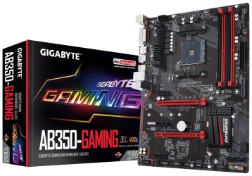 Tarjeta Madre Gigabyte ATX GA-AB350-Gaming, S-AM4, AMD B350, HDMI, 64GB DDR4 para AMD 
