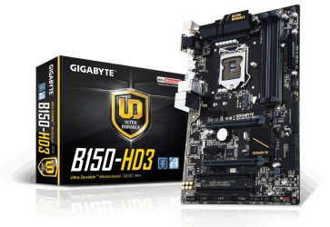 Tarjeta Madre Gigabyte ATX GA-B150-HD3, S-1151, Intel B150, HDMI, 64GB DDR4 para Intel 