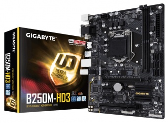 Tarjeta Madre Gigabyte micro ATX GA-B250M-HD3, S-1151, Intel B250, 64GB DDR4 para Intel 