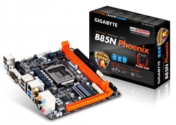 Tarjeta Madre Gigabyte mini ITX GA-B85N Phoenix, S-1150, Intel B85, HDMI, 16GB DDR3, para Intel - Requiere Forzosamente Antena GC-WB867D-I 