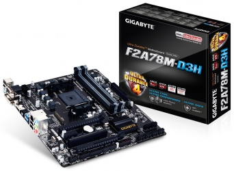 Tarjeta Madre Gigabyte micro ATX GA-F2A78M-D3H (rev. 3.0), S-FM2+, AMD A78, HDMI, 64GB DDR3, para AMD 