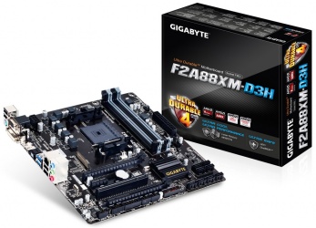 Tarjeta Madre Gigabyte micro ATX GA-F2A88XM-D3H, S-FM2+, AMD A88X, HDMI, 64GB DDR3, para AMD 
